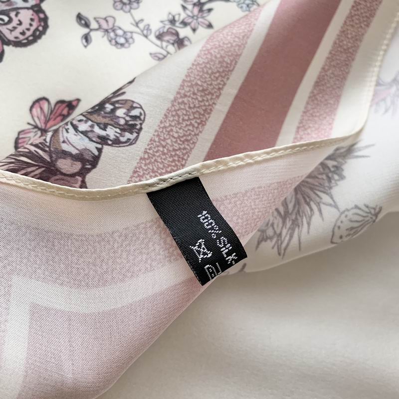 Dior silk scarf 50X50cm E23 (17)